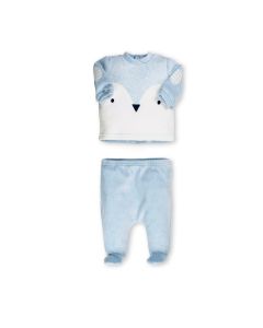 Ellepi Tutina 2 pezzi ciniglia Pinguino