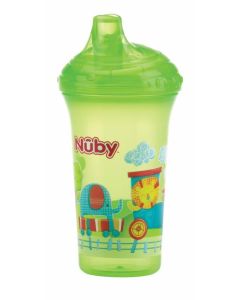 Nuby Tazza No-Spill con beccuccio rigido 270ml Verde