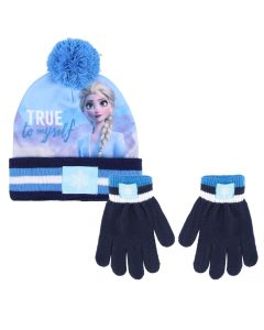 Set berretto con pon pon e guanti Frozen