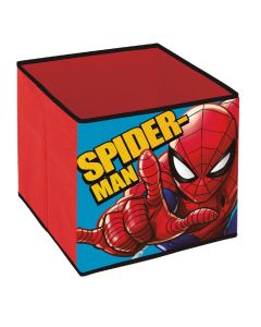 Spiderman Scatola Contenitore Portagiochi Pieghevole 31x31x31cm