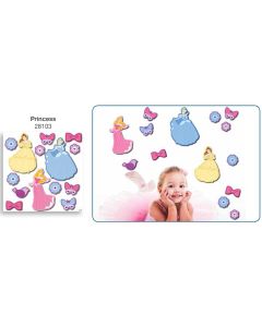 Principesse Disney foglio adesivi da parete