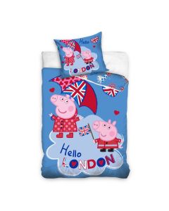 Peppa Pig  Parure Copripiumino Hello London