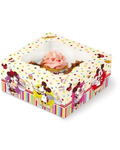 Scatola Regalo per 4 Cupcakes Mickey Mouse Disney Cake Design