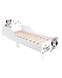 Minnie Lettino per Bambine Disney 70x143x60cm con sponde di sicurezza - Ideale dai 3 Anni - Linea Pure
