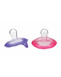 Nuby Set 2 Succhietti Ciliegia Natural Flex 0-6 mesi Bimba