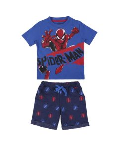 Completo maglia e pantaloncino Spiderman