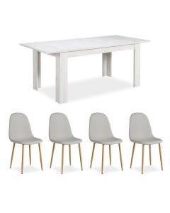 Set Tavolo da pranzo con 4 sedie