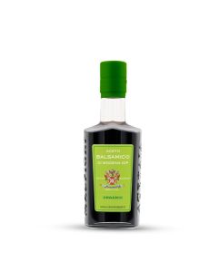 Acetaia Malpighi – Aceto Balsamico di Modena IGP Biologico – 250 ml – 100% Biologico Senza Caramello – Affinato in Botti di Legno