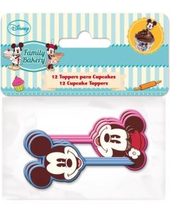 Set 12 Decorazioni Colorate Mickey e Minnie Disney Cake Design