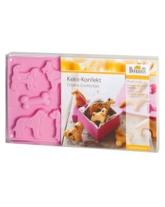 Set Stampi in Silicone &quot;&quot;Cani&quot;&quot; per Biscotti e Mini Torte - Birkmann