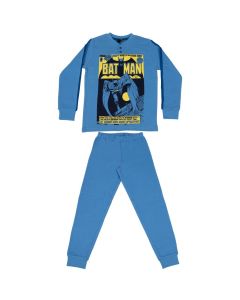 Pigiama Bambino Batman Azzurro Maniche Lunghe