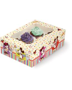 Scatola Regalo per 6 Cupcakes Mickey Mouse Disney Cake Design