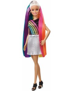 Barbie Capelli Arcobaleno con Accessori