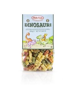 Dalla Costa Pasta Dinosauri tricolore con pomodoro e spinaci confezione risparmio 12x250 grammi