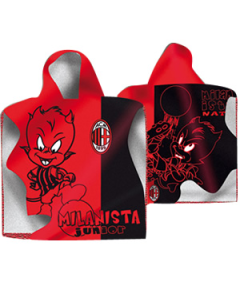 A.C. Milan Poncho in Spugna Bambino, Prodotto Ufficiale