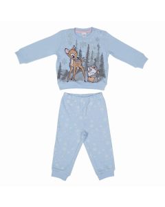 Pigiama lungo Baby  Disney Bambi Azzurro