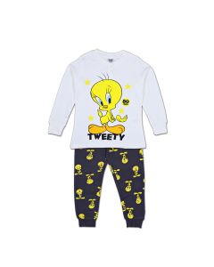 Pigiama Lungo Titti Looney Tunes Grigio Autunno Inverno
