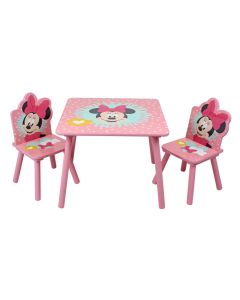 Set Tavolo con 2 Sedie Minnie in Legno