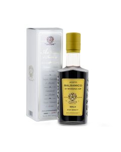 Acetaia Malpighi – Aceto Balsamico di Modena IGP Oro – 250 ml – 100% Naturale Senza Caramello – Affinato in Barriques di Rovere