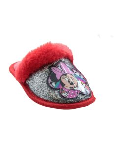 Ciabatte Pantofola Minnie con pelo grigia Minnie