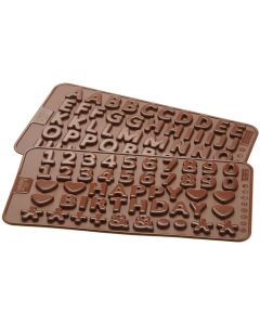 Set Stampini in Silicone &quot;&quot; Lettere e Numeri&quot;&quot; - Birkmann