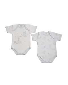 Ellepi Set 2 Body in caldo cotone Scollo Americana Bambino