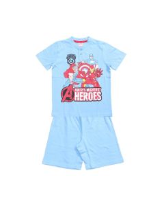 Pigiama corto Avengers Azzurro