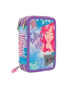 Astuccio Scuola Triplo Mermaid GOPOP Giochi Preziosi