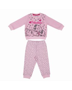 Pigiama lungo Baby pantaloni pois Disney Dalmata Rosa