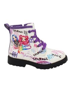 Anfibi Rainbow High con chiusura laterale Bianchi