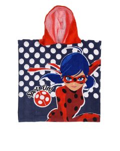 Asciugamano Poncho LadyBug Blu