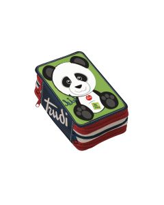 Trudi Astuccio Scuola Pieno 3zip Panda