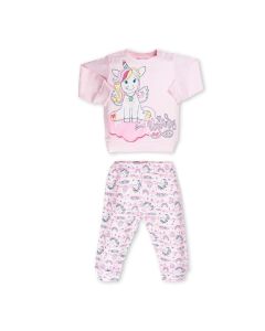 Ellepi Pigiama Bimba Caldo Cotone Unicorno