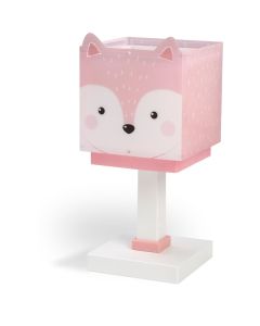 Lampada da comodino Piccola Volpe Rosa
