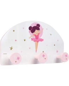 Mensola appendiabiti in legno Ballerina