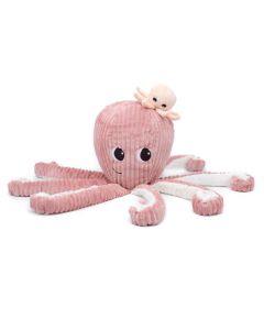 Les Deglingos Peluche Polpo Rosa con Cucciolo