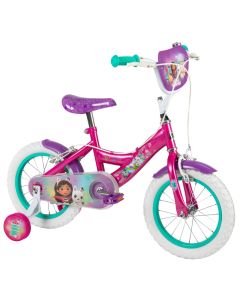 Gabby's DollhouseBicicletta a sfera per Bambini 14 pollici – Bici con Ruote Stabilizzatrici