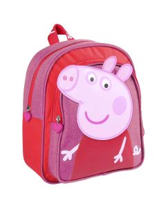 Zaino Asilo Sagomato Peppa Pig con tasca frontale