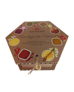 Brezzo Tavolozza dei Sapori - Box Degustazione di Miele e  Salse per Formaggi 6x35gr - 6x40gr