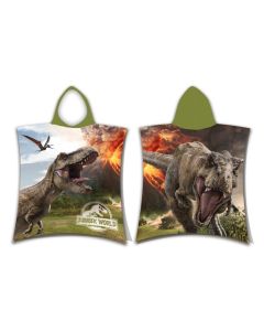 Jurassic World Poncho Asciugamano con Cappuccio