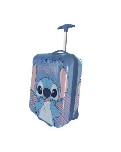 Stitch Trolley da Viaggio Valigia 2 Ruote in ABS 42 cm