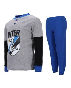 Pigiama bimbo Serafino Inter Grigio