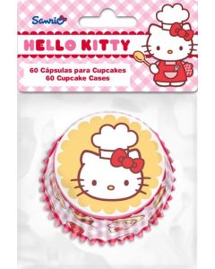 Set di 60 Pirottini per Cupcakes Hello Kitty Cake Design