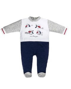 Ellepi Tutina Neonato in Jersey di Cotone Mr Player