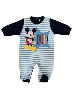 Topolino Tutina Stampa Righe Azzurre Ellepi