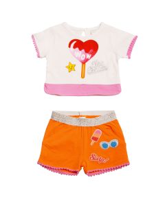 Ellepi Completo Bambina Stampa Glitter Lollipop Multicolor