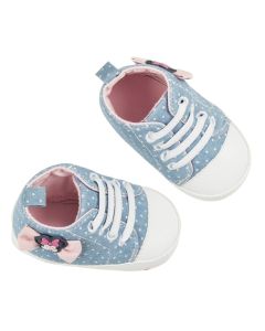 Scarpina Neonata Minnie Fiocchetto Suola Morbida Ellepi