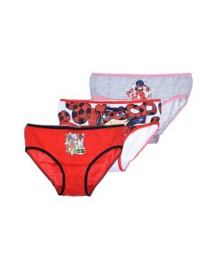 Set di 3 mutandine slip Miracolous Lady Bug 4 /5 Anni