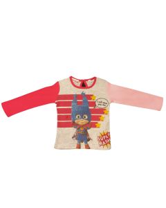 T-Shirt manica lunga bimba Masha e l'Orso Grigio