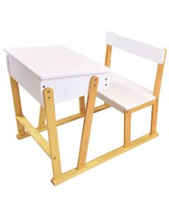 Banchetto Scrivania con sedia in legno Scandiwood